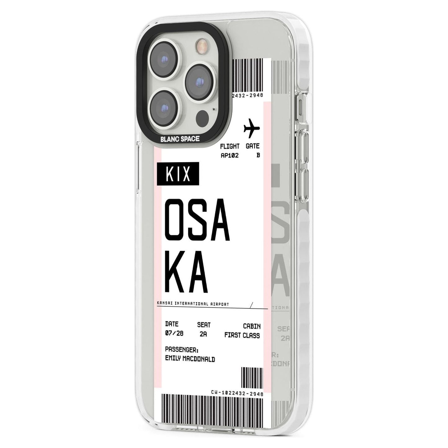 Personalised Osaka Boarding Pass