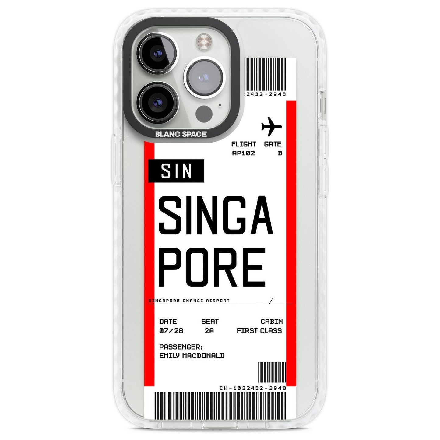 Personalised Singapore Boarding Pass