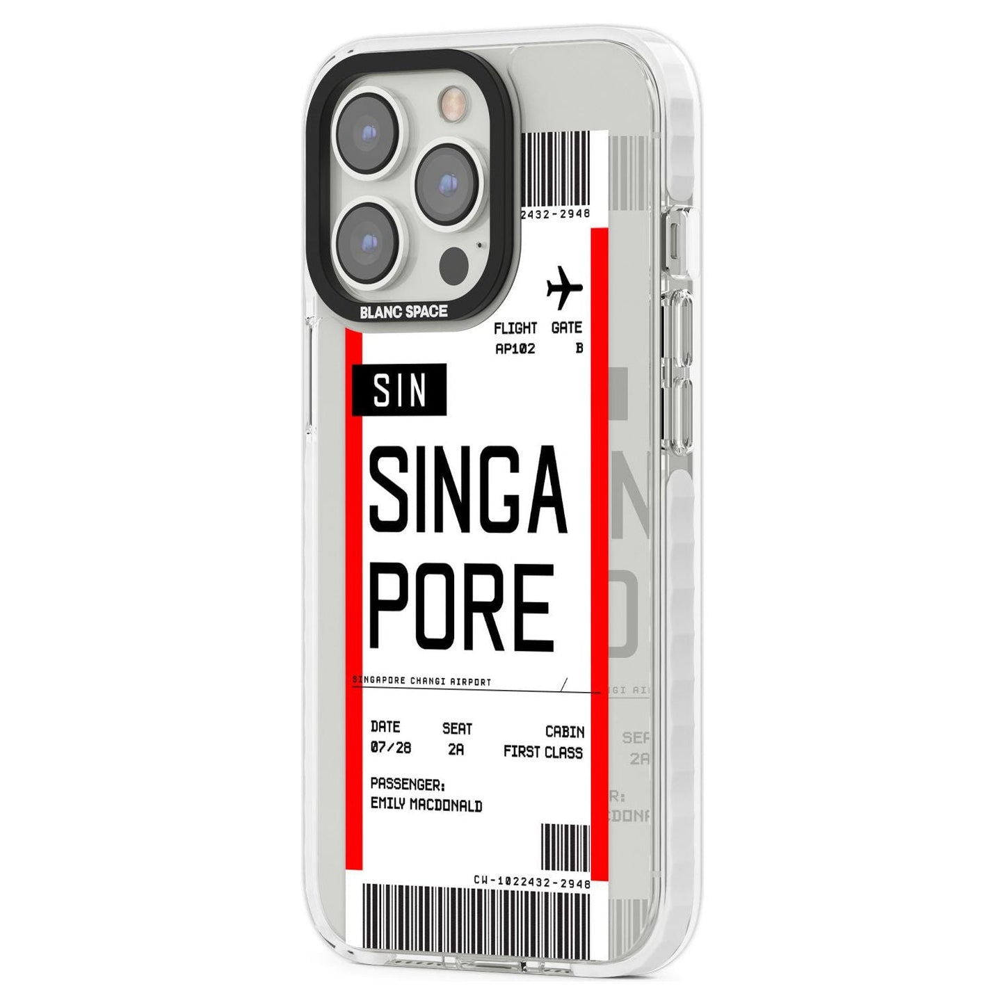 Personalised Singapore Boarding Pass