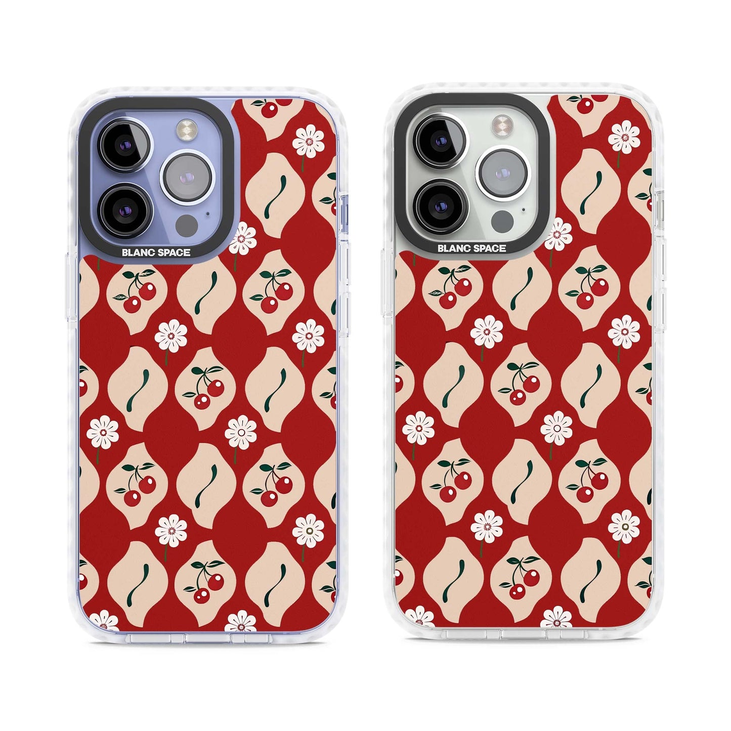 Vintage Cherry Diamond Pattern