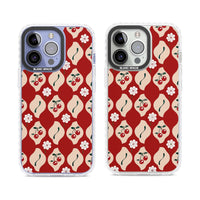 Vintage Cherry Diamond Pattern