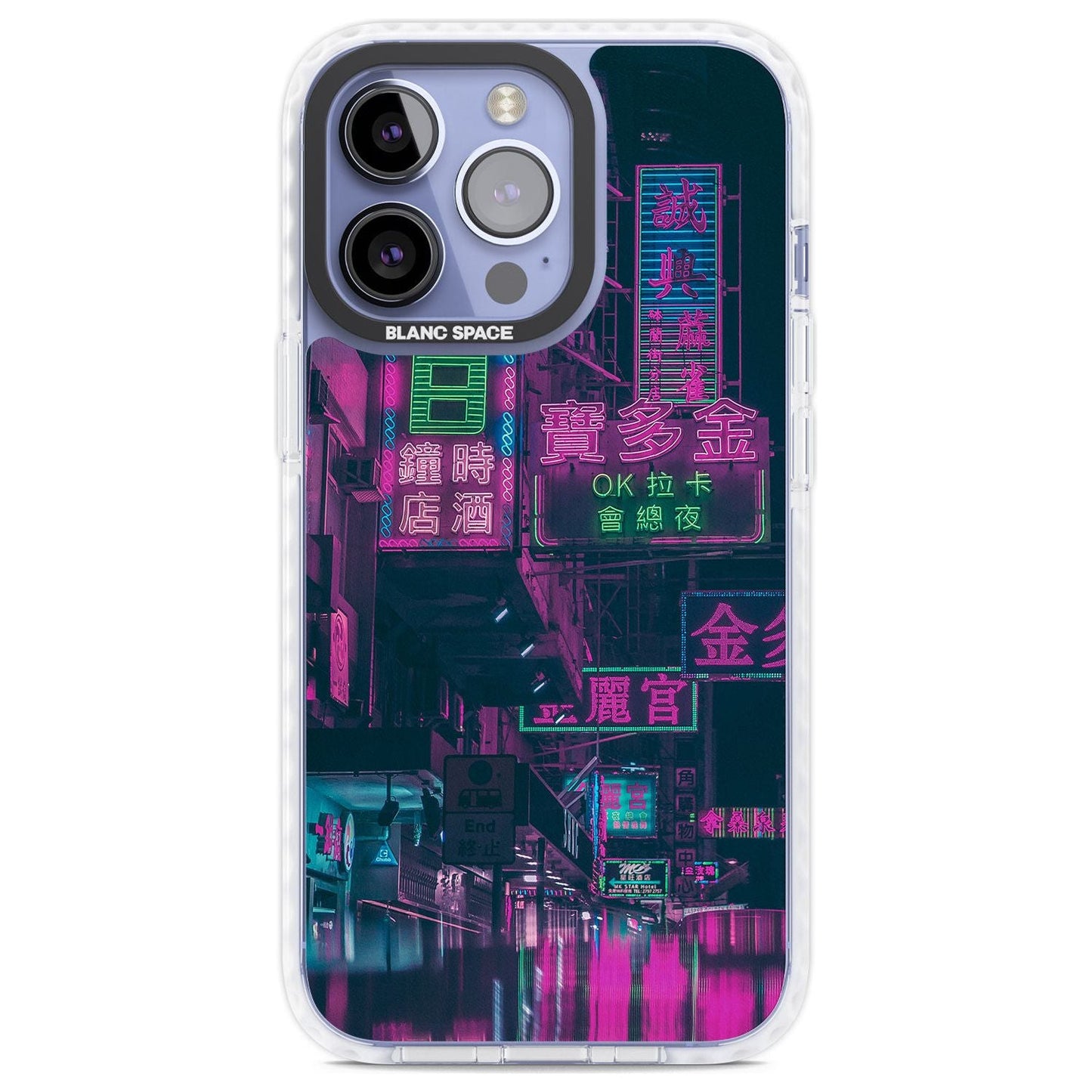 Bande nocturne au néon