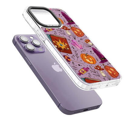 Witchy Cartoon Halloween Pattern