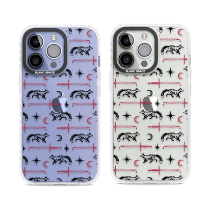 Motif renard et lame