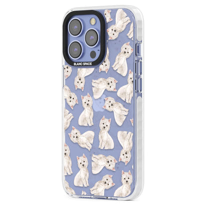 Motif de chien Westie