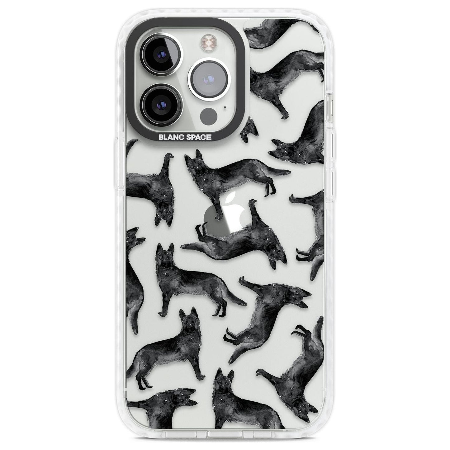German Shepherd Pattern Black