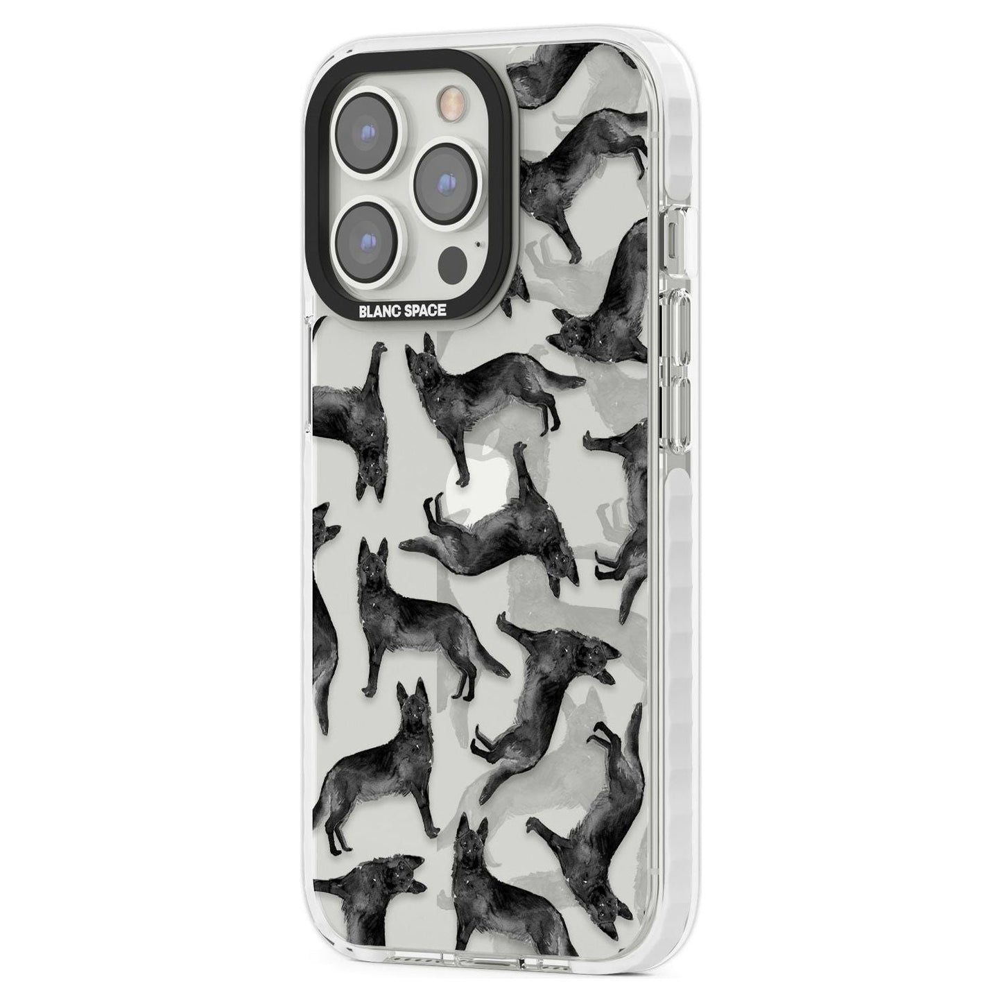 German Shepherd Pattern Black