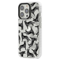 German Shepherd Pattern Black