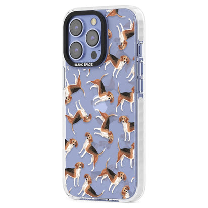 Beagle Watercolor Pattern