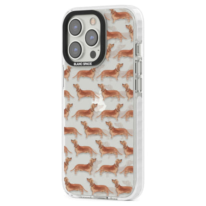 Dachshund Watercolor Dog Pattern