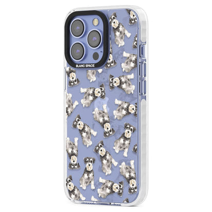 Aquarellzeichnung eines Zwergschnauzers