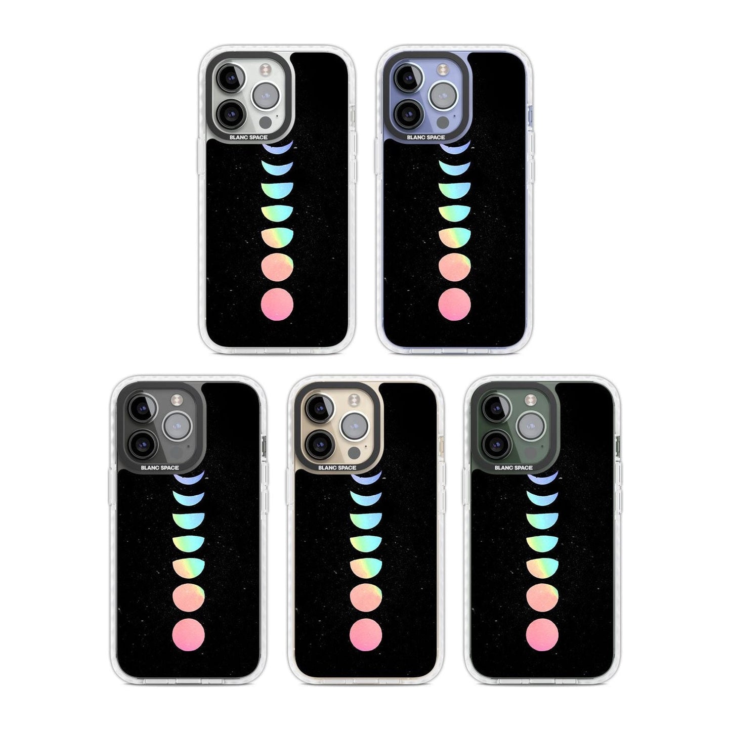Pastel Moon Phases