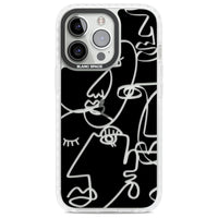 Abstract Line Art Clear Black