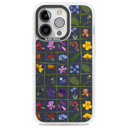 Grille de fleurs sauvages