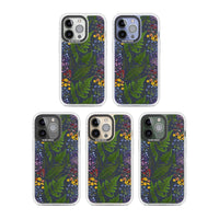 Busy Floral And Fern Design Navy