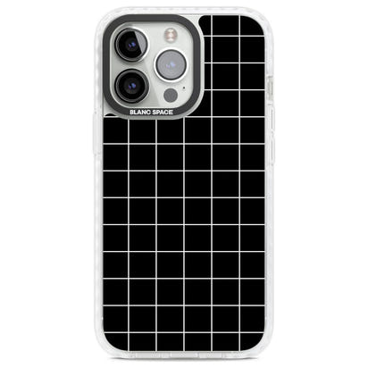 Minimalist Grid Pattern Black