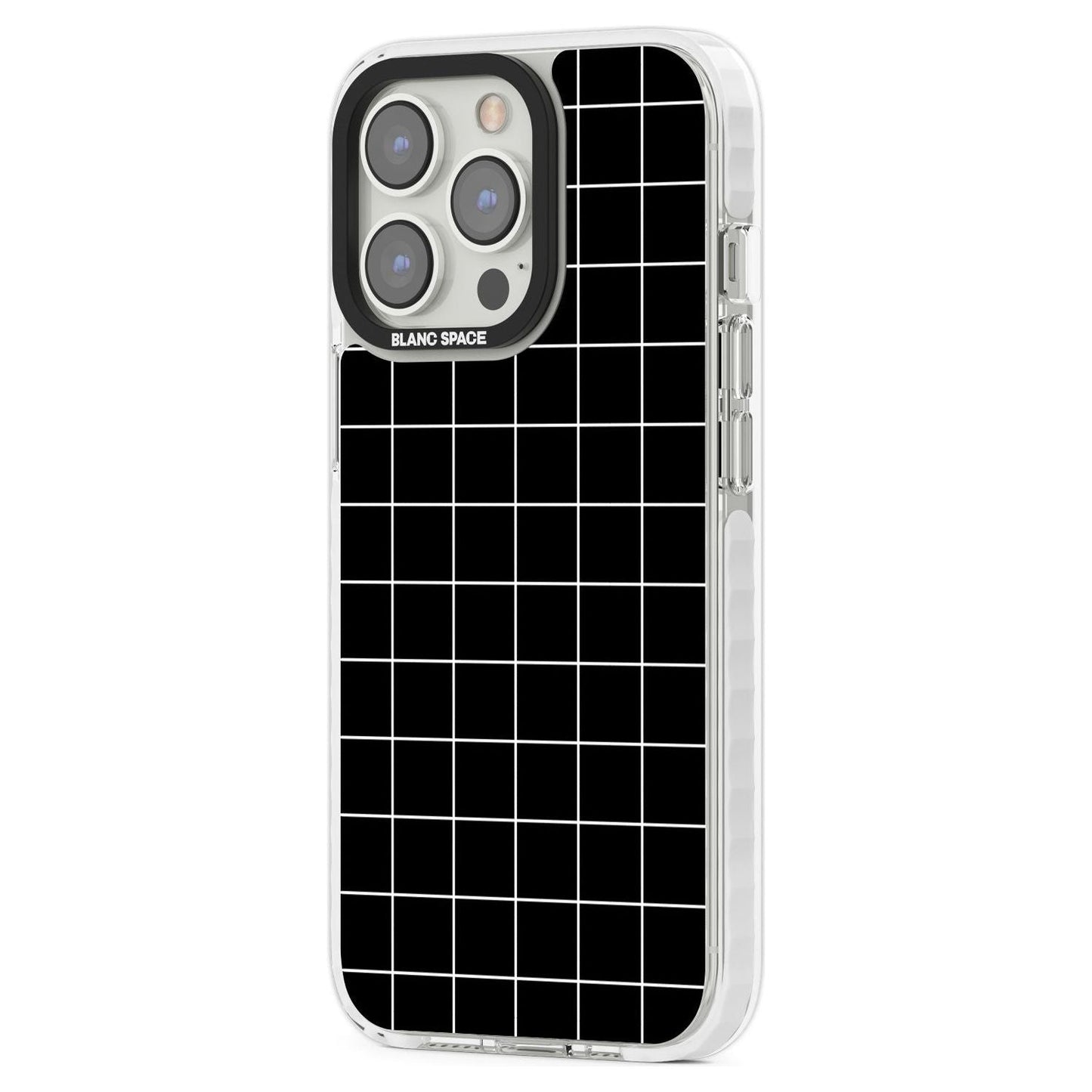 Minimalist Grid Pattern Black