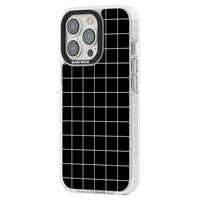 Minimalist Grid Pattern Black