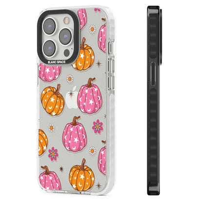 Motif de citrouilles Fleurs et Étoiles