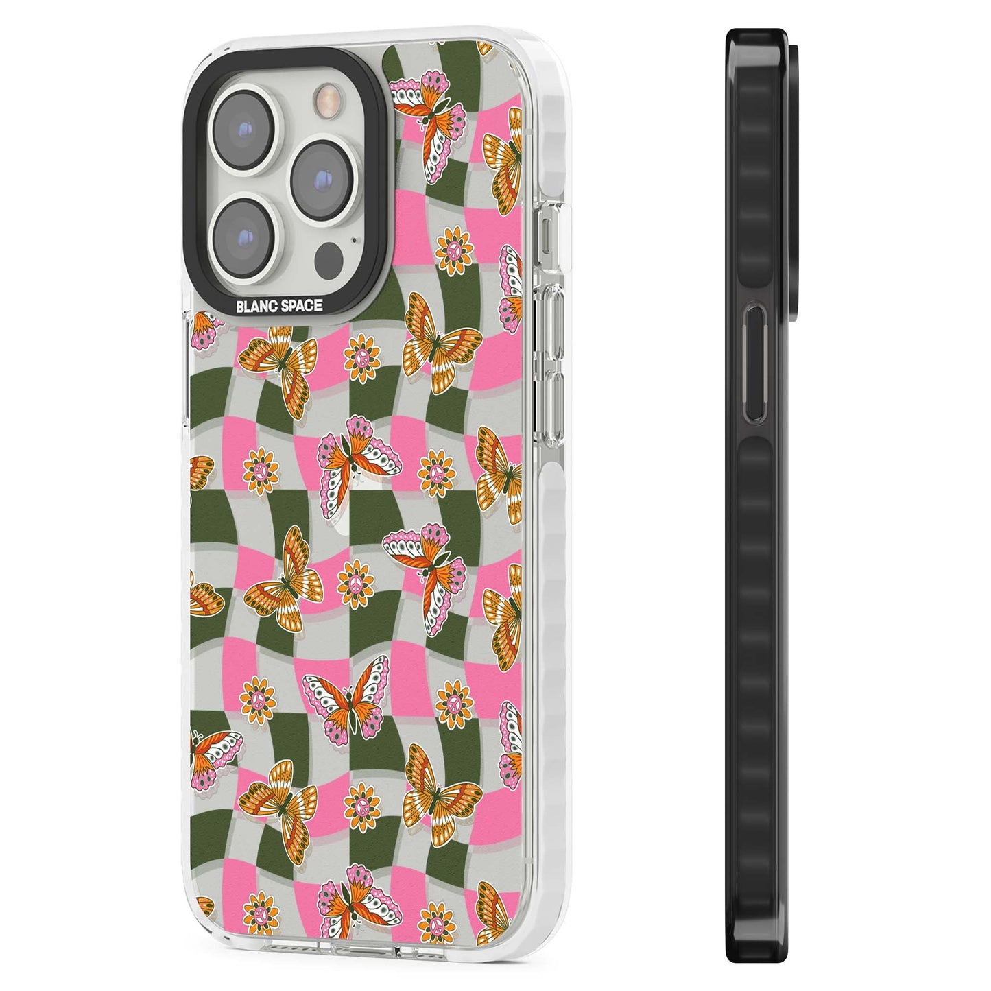 Wavy Butterfly Checked Pattern