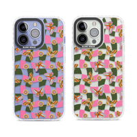 Wavy Butterfly Checked Pattern