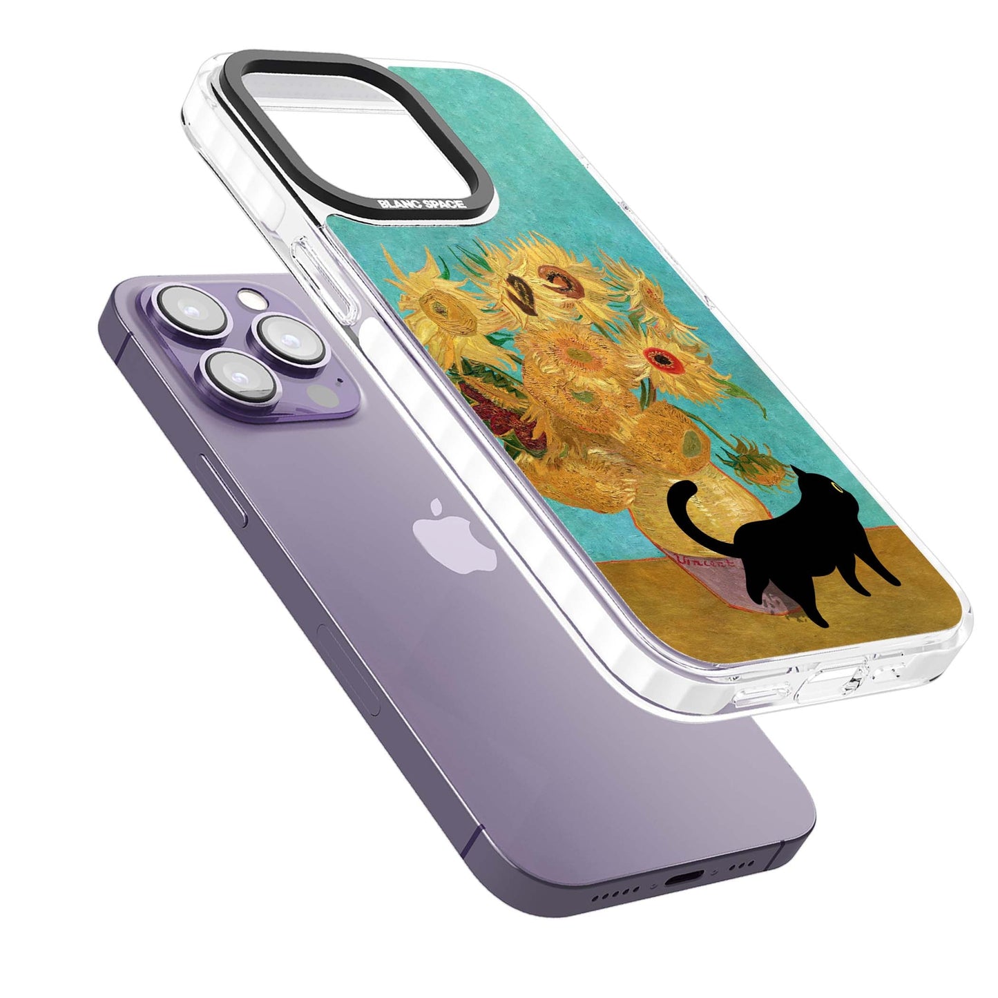 Cat with Van Gogh's Sunflowers