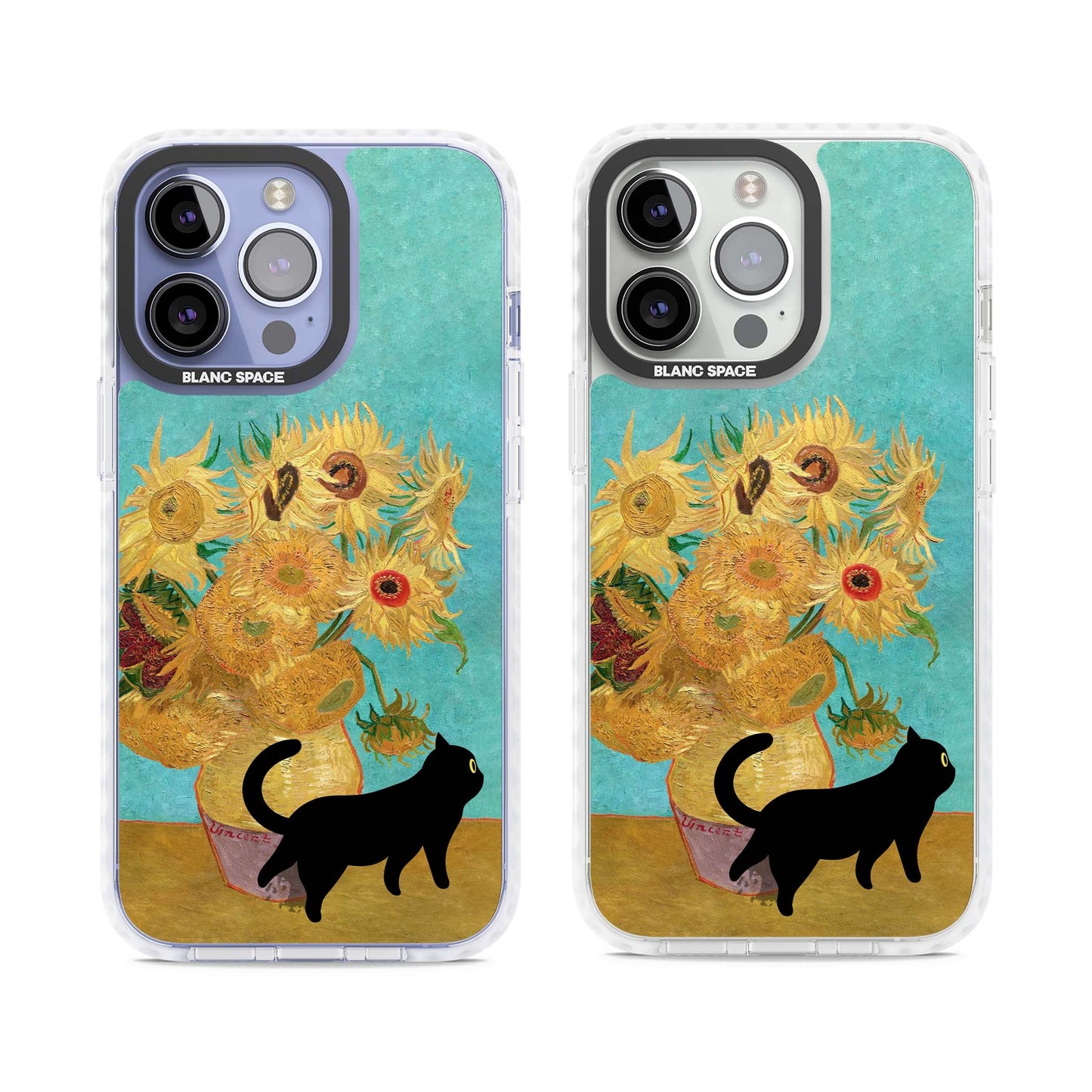 Cat with Van Gogh's Sunflowers