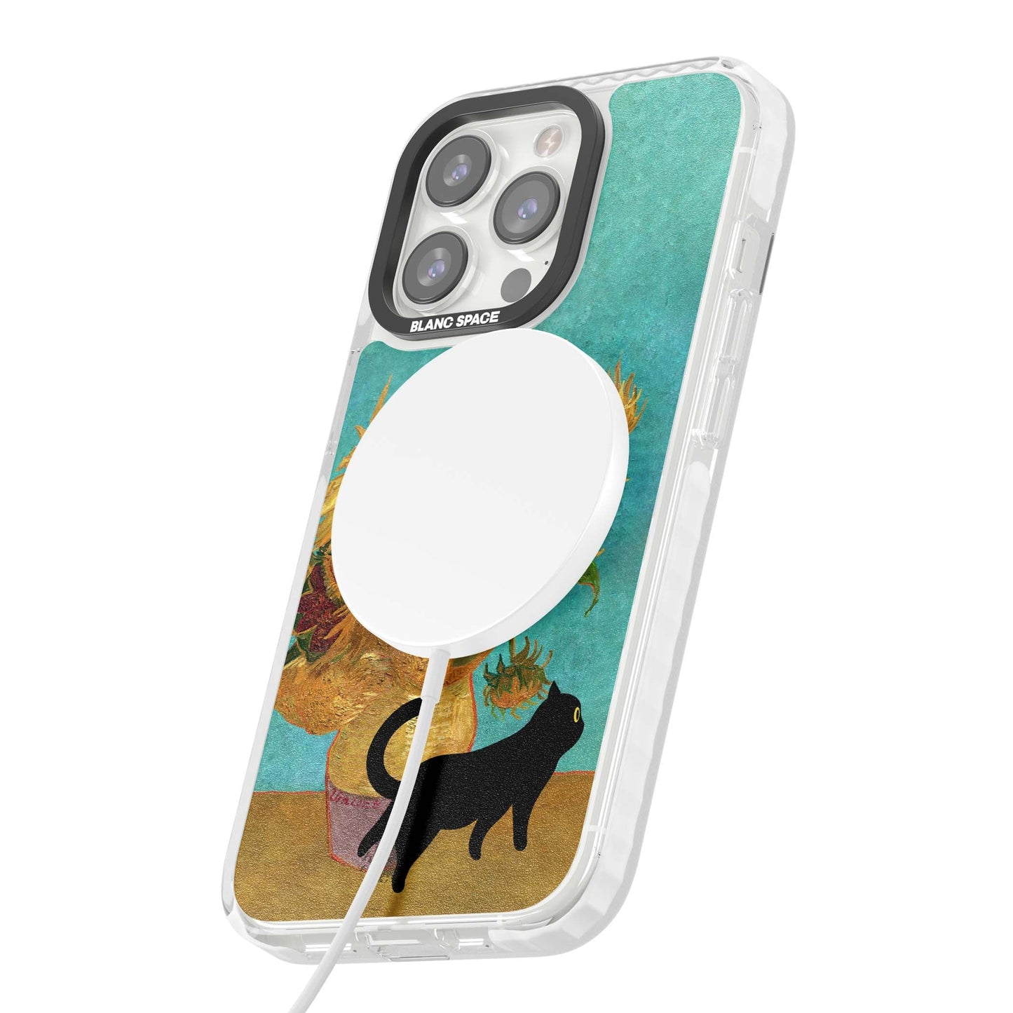 Cat with Van Gogh's Sunflowers