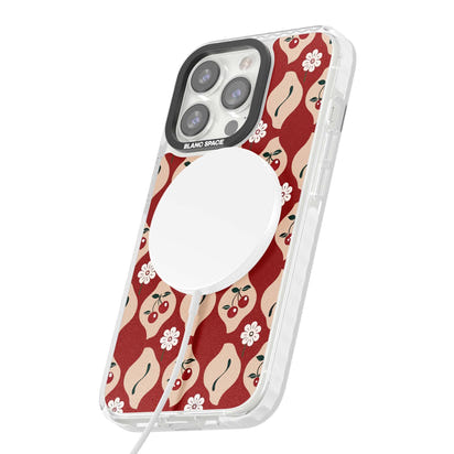 Vintage Cherry Diamond Pattern