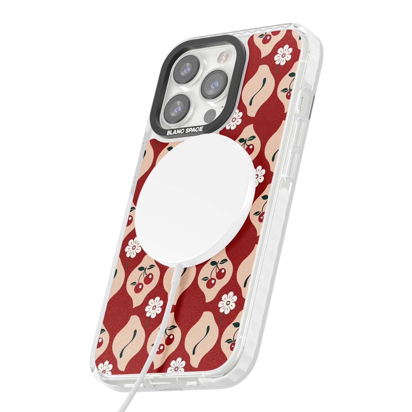 Vintage Cherry Diamond Pattern