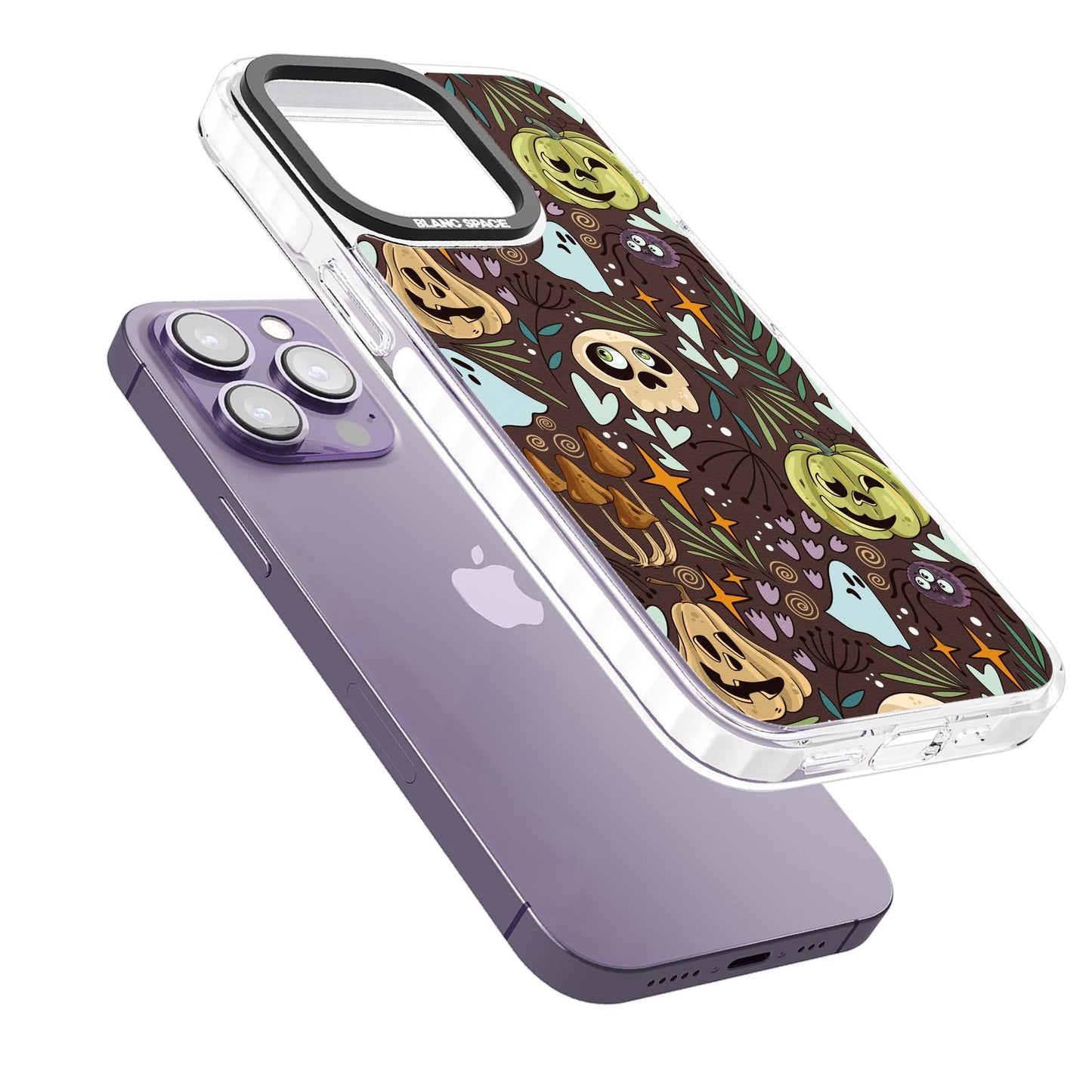 Goblincore Cartoon Halloween Pattern