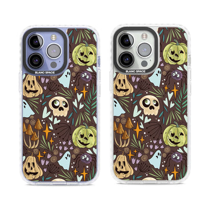Goblincore Cartoon Halloween Pattern