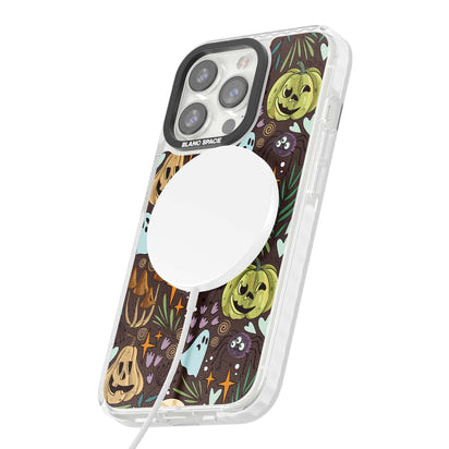 Goblincore Cartoon Halloween Pattern