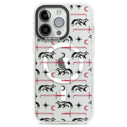 Motif renard et lame