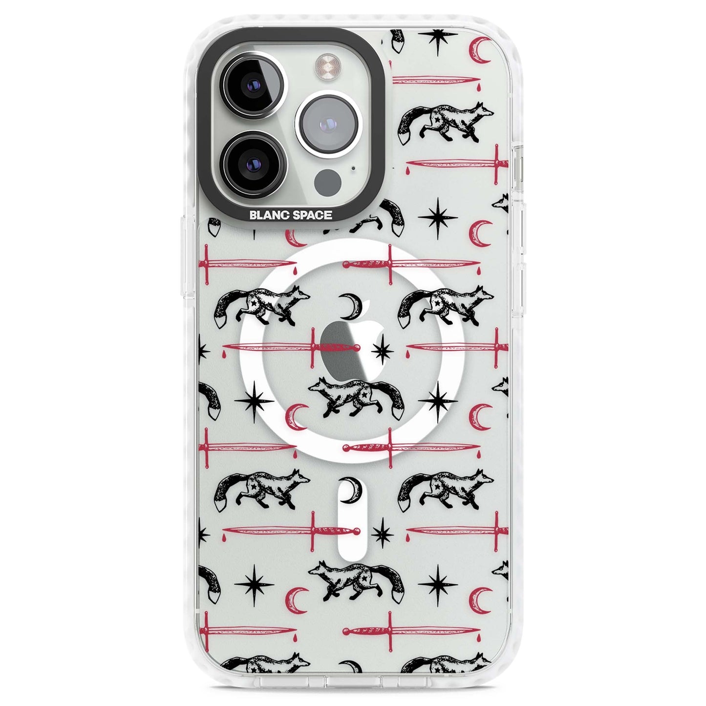 Motif renard et lame