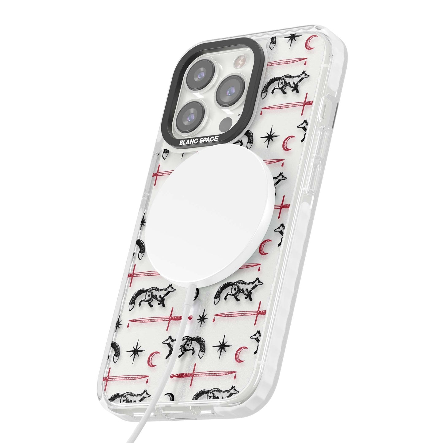 Motif renard et lame