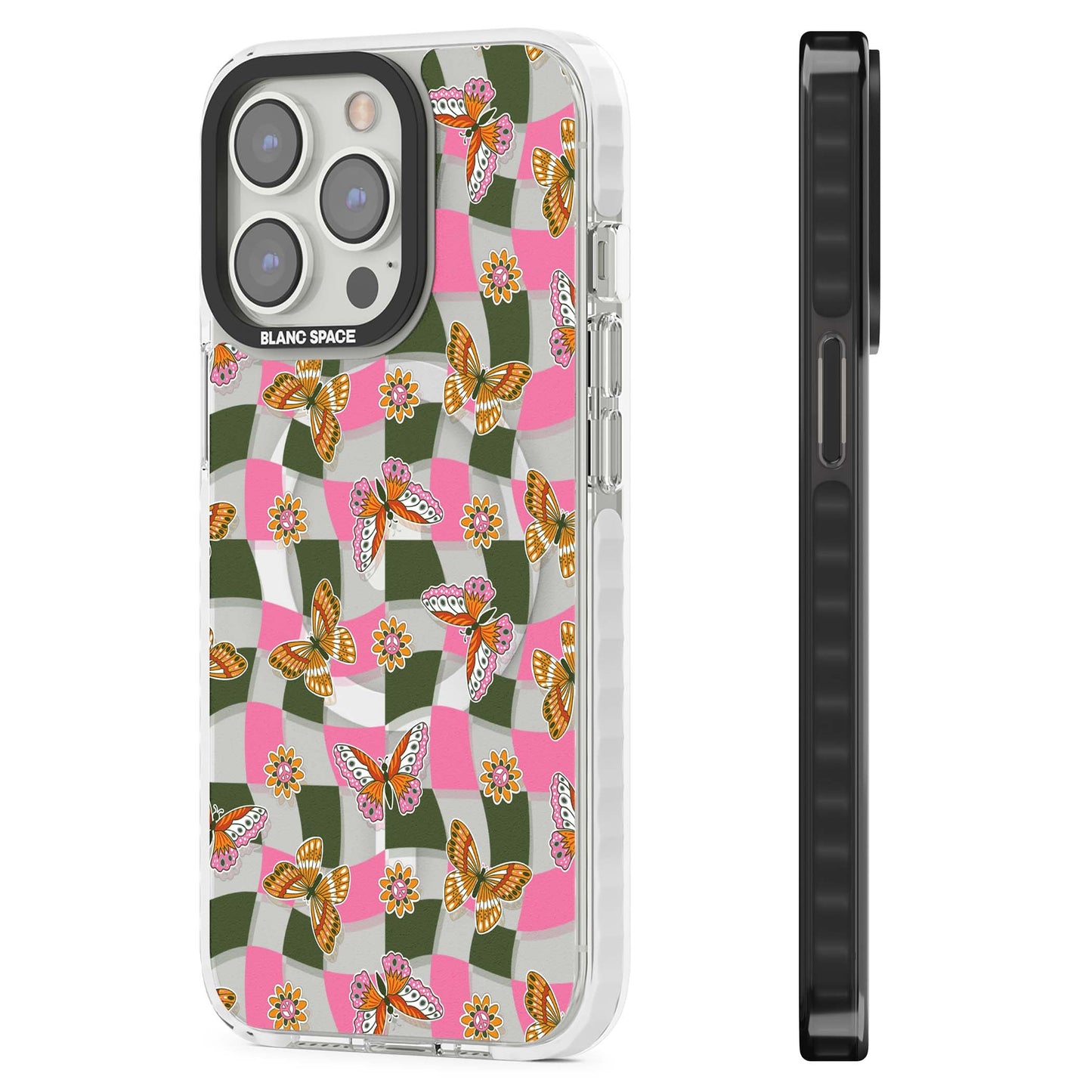 Wavy Butterfly Checked Pattern