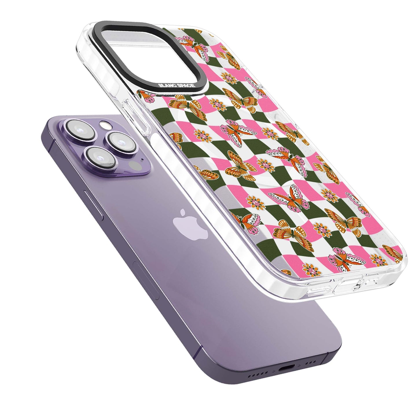 Wavy Butterfly Checked Pattern