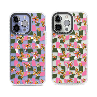 Wavy Butterfly Checked Pattern