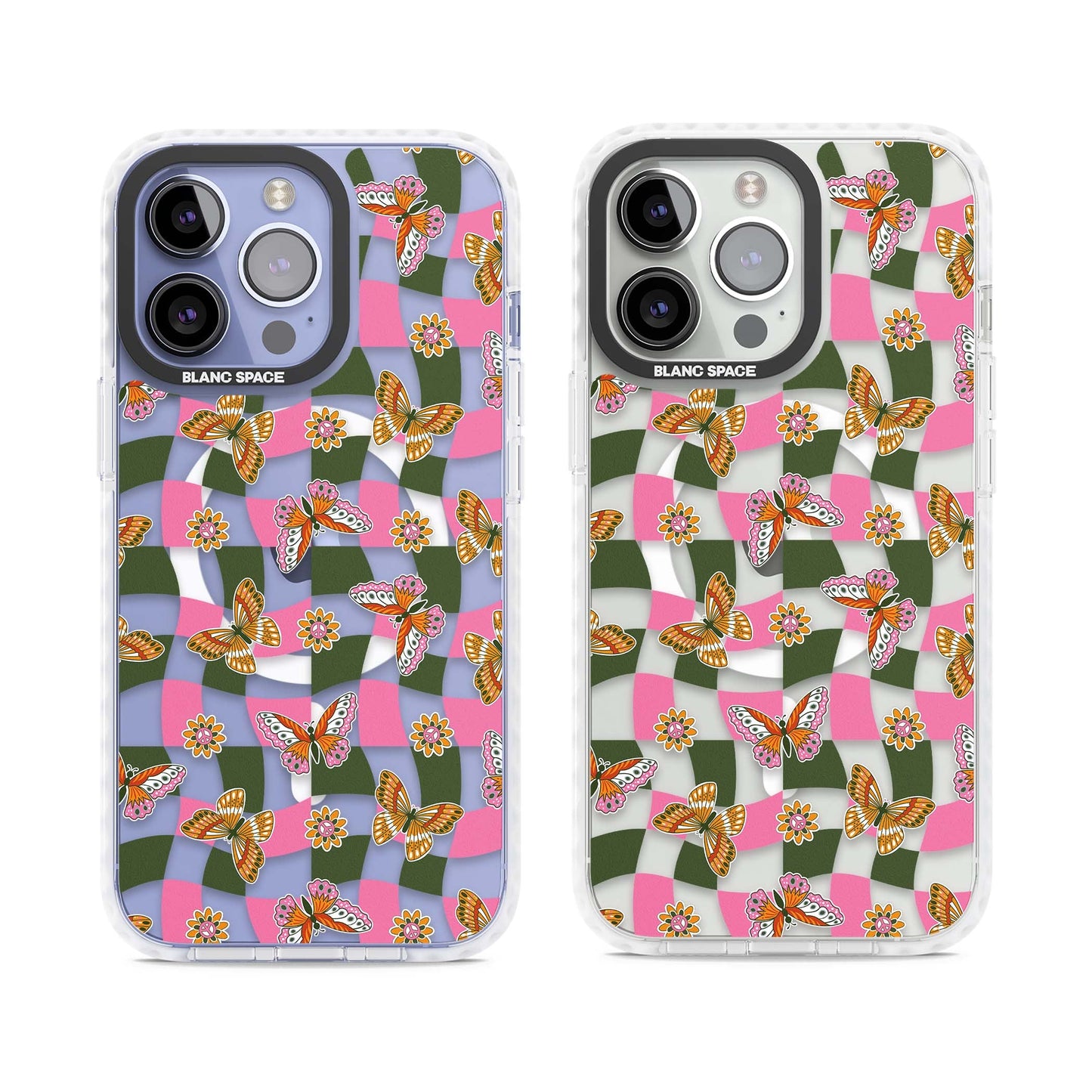 Wavy Butterfly Checked Pattern