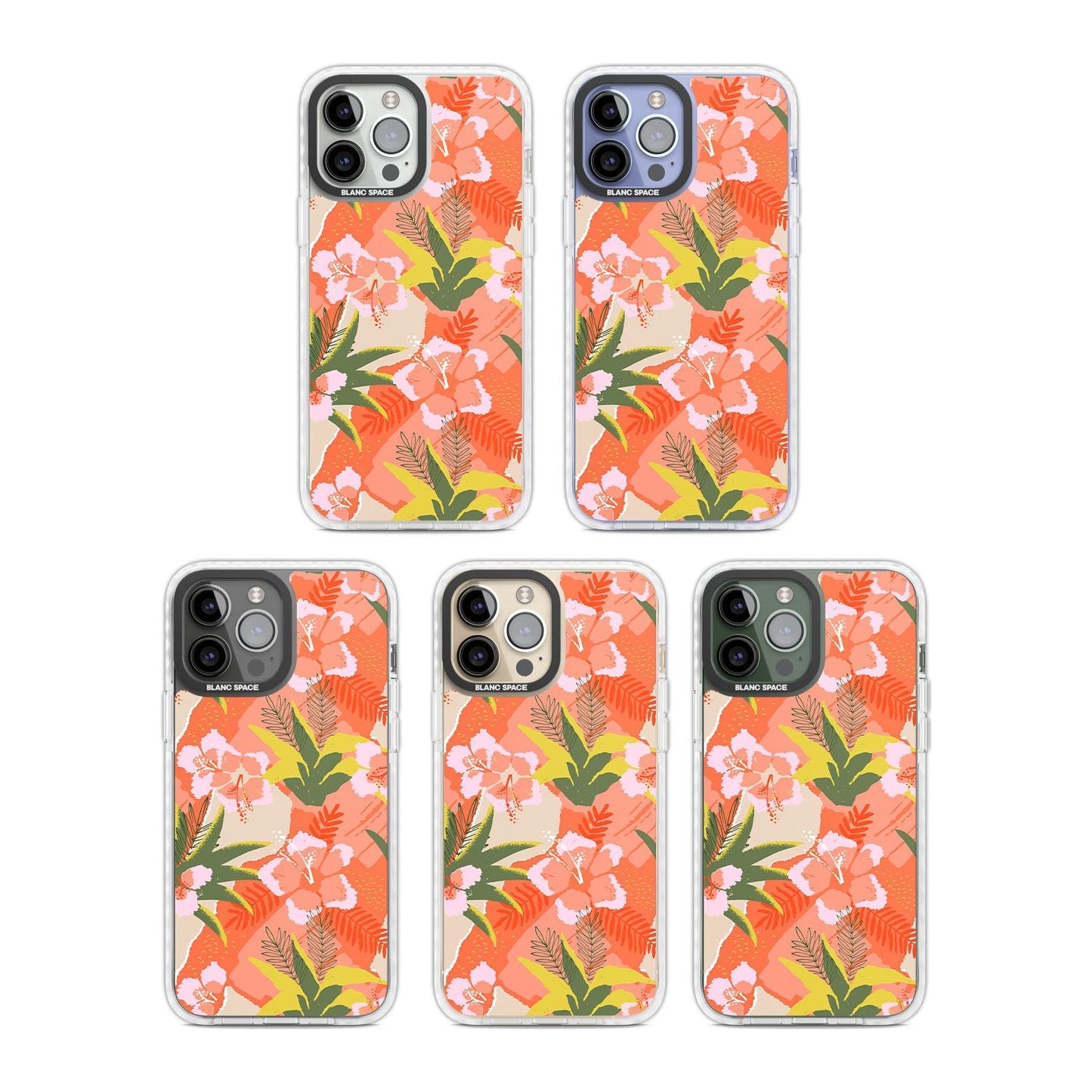 Hawaiian Flowers Abstract Pattern