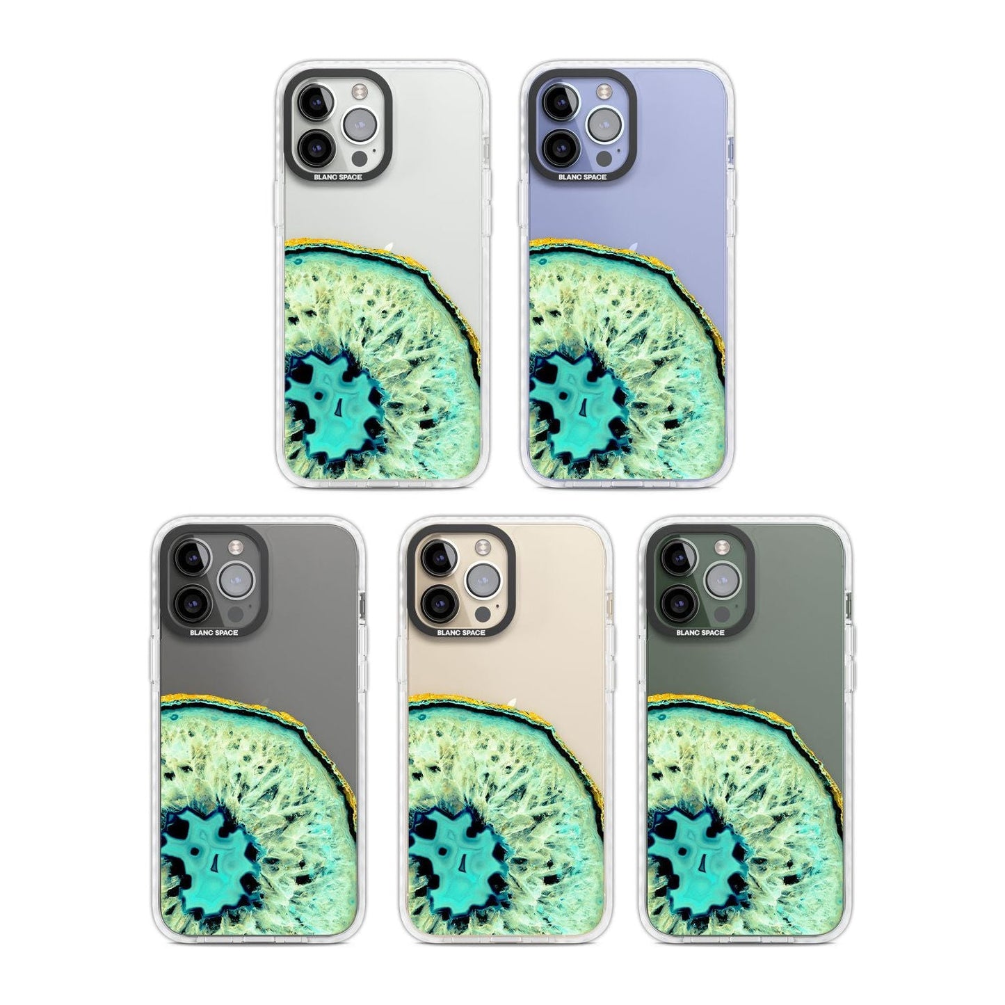 Géode turquoise en cristal