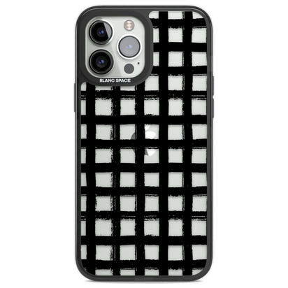 Messy Black Grid Clear