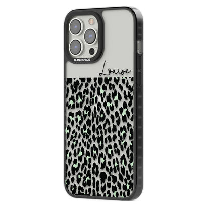 Personalised Seafoam Leopard