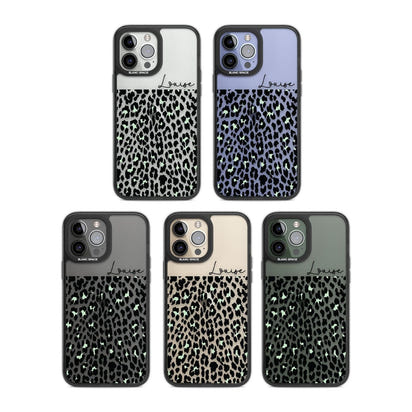 Personalised Seafoam Leopard