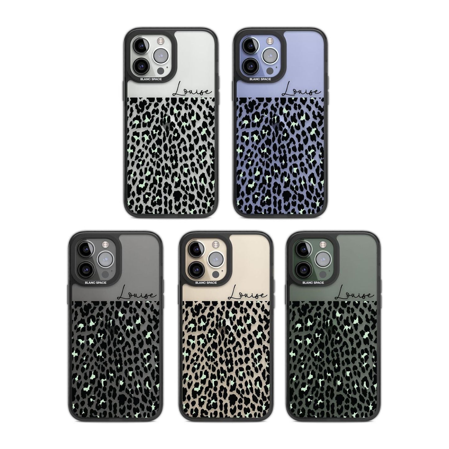 Personalised Seafoam Leopard