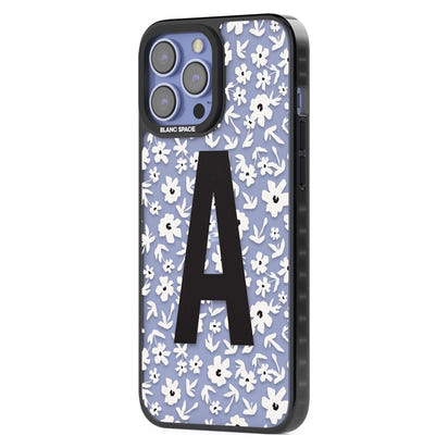 Initiale en gras personnalisée et florale