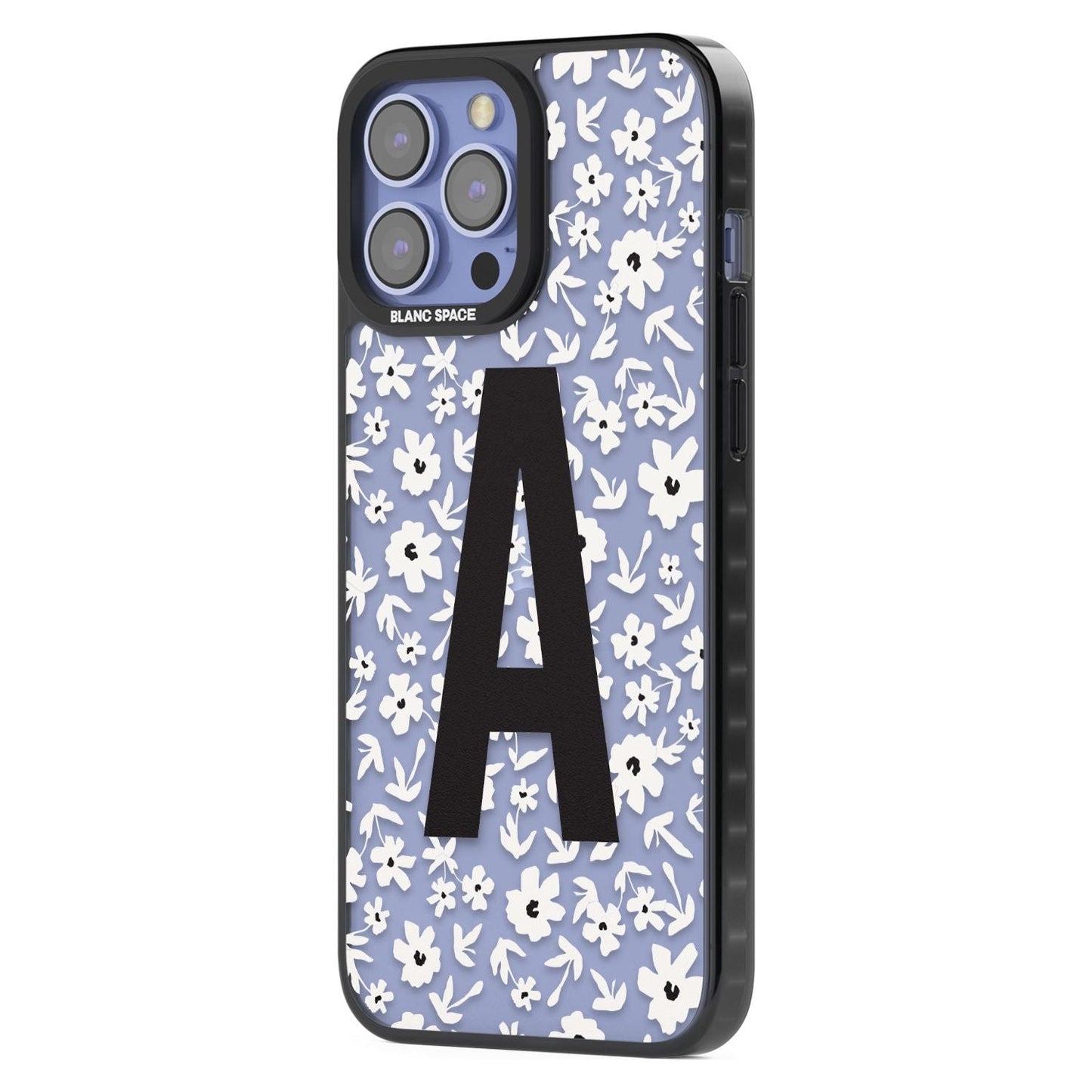 Initiale en gras personnalisée et florale