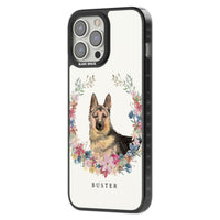Personalised German Shepherd Floral Portrait