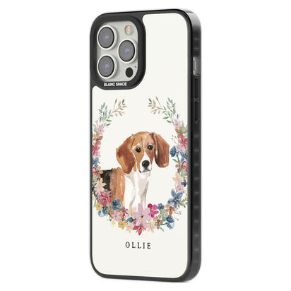 Personalised Beagle Floral Portrait